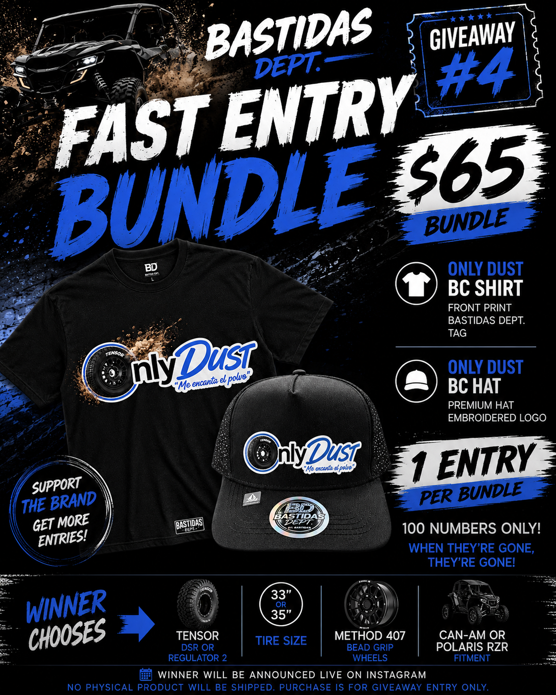 GIVEAWAY ENTRY ONLY DUST COMBO