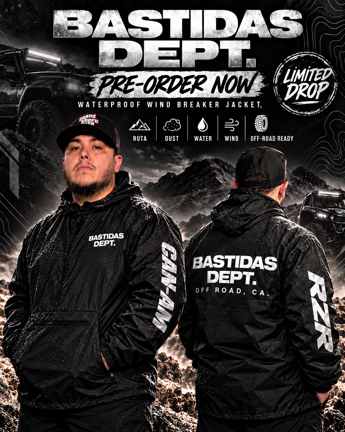 BASTIDAS DEPT OFF-ROAD WINDBREAKER