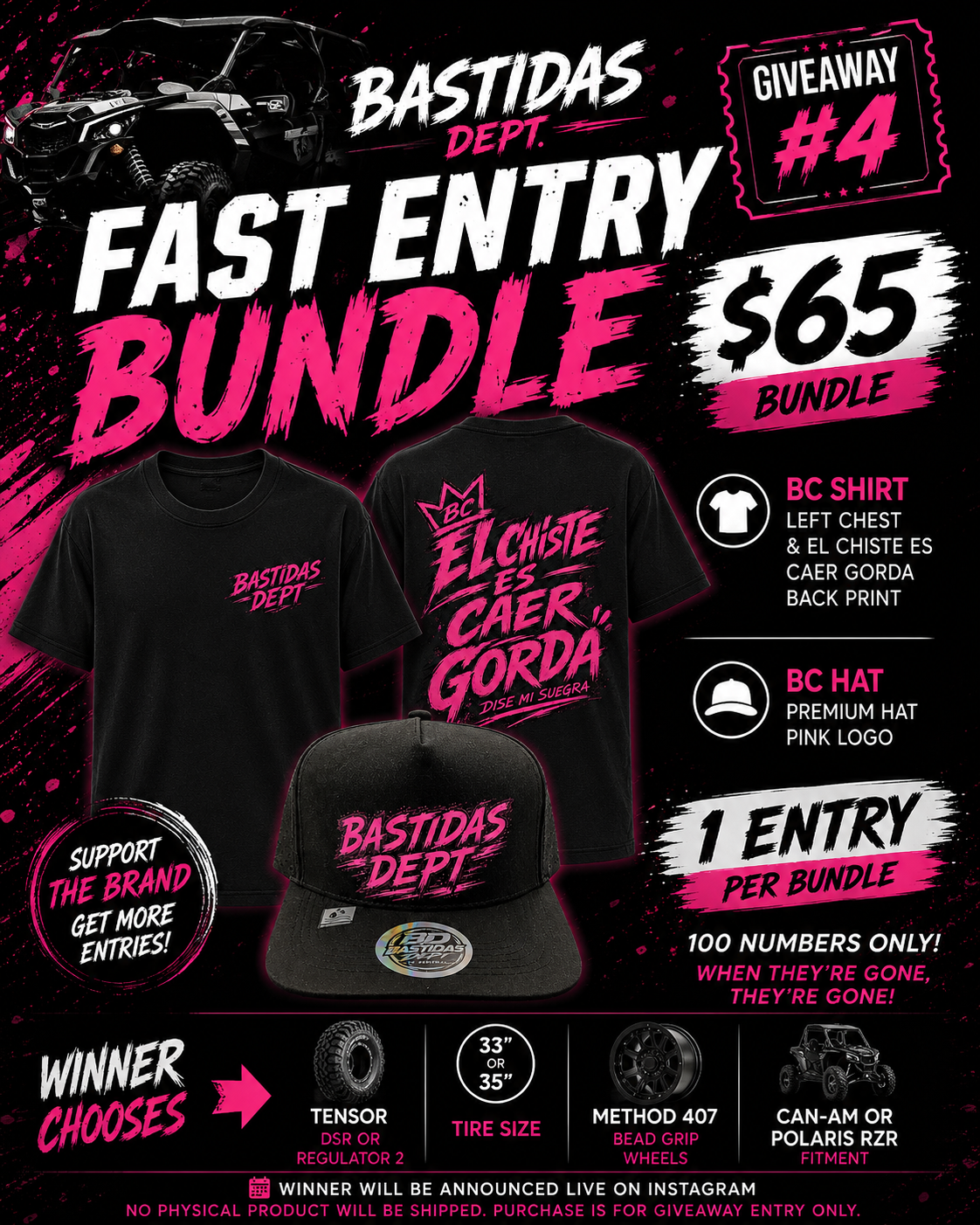 GIVEAWAY ENTRY GIRL CHISTE COMBO